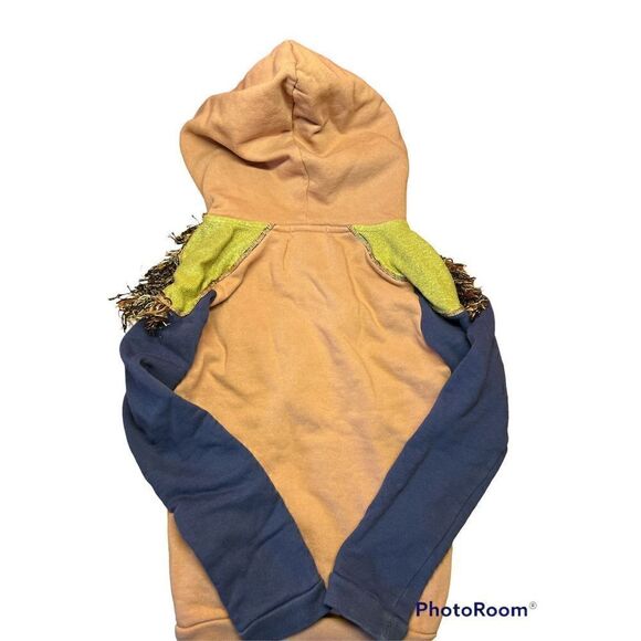 Scotch & Soda scotch R’belle girl 6 fringe shoulder diamond fuzzy fluffy cozy - Picture 2 of 7